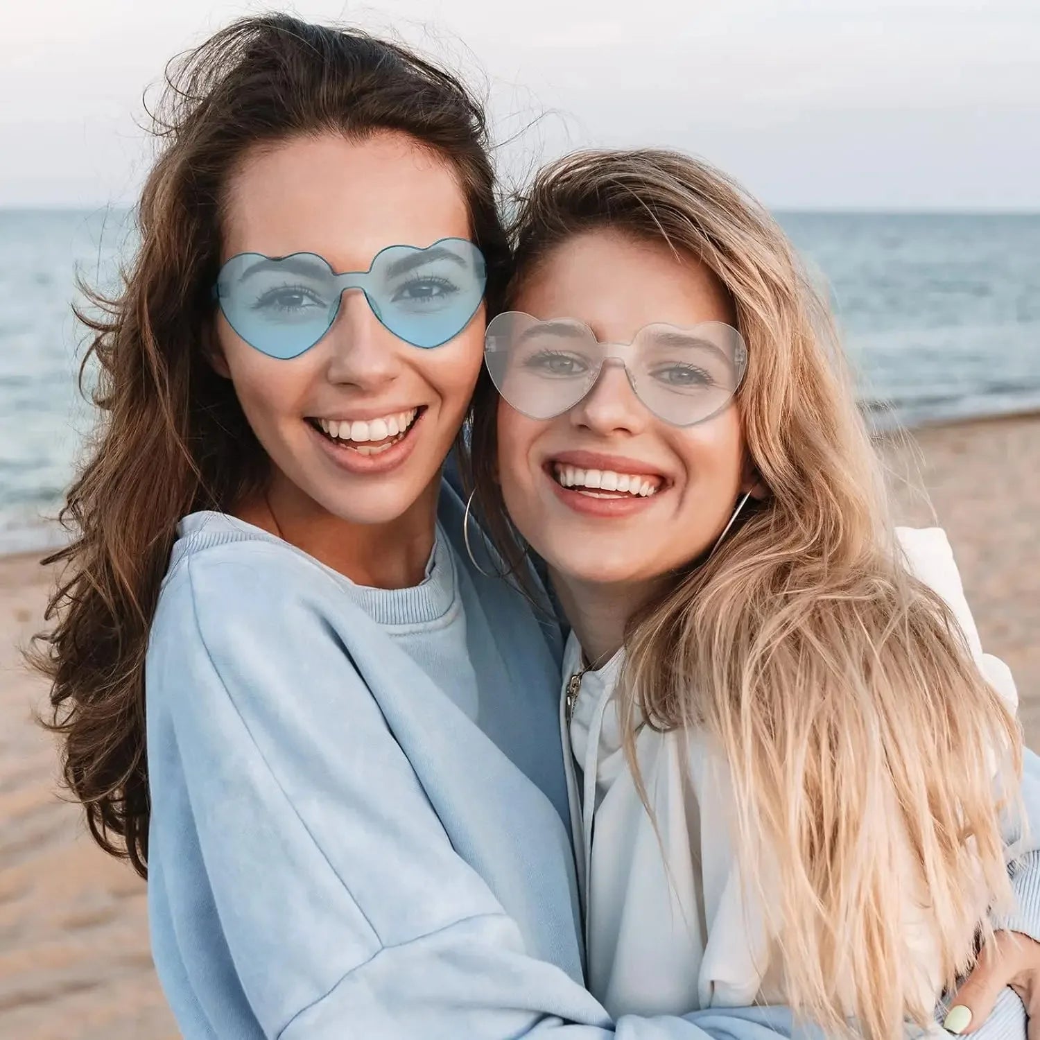 Heart Sunglasses Retail /Wholesale 5-15PCS Wedding Bachelorette Bridesmaid Beach Party Multi-Color Photo Props Gifts Qme