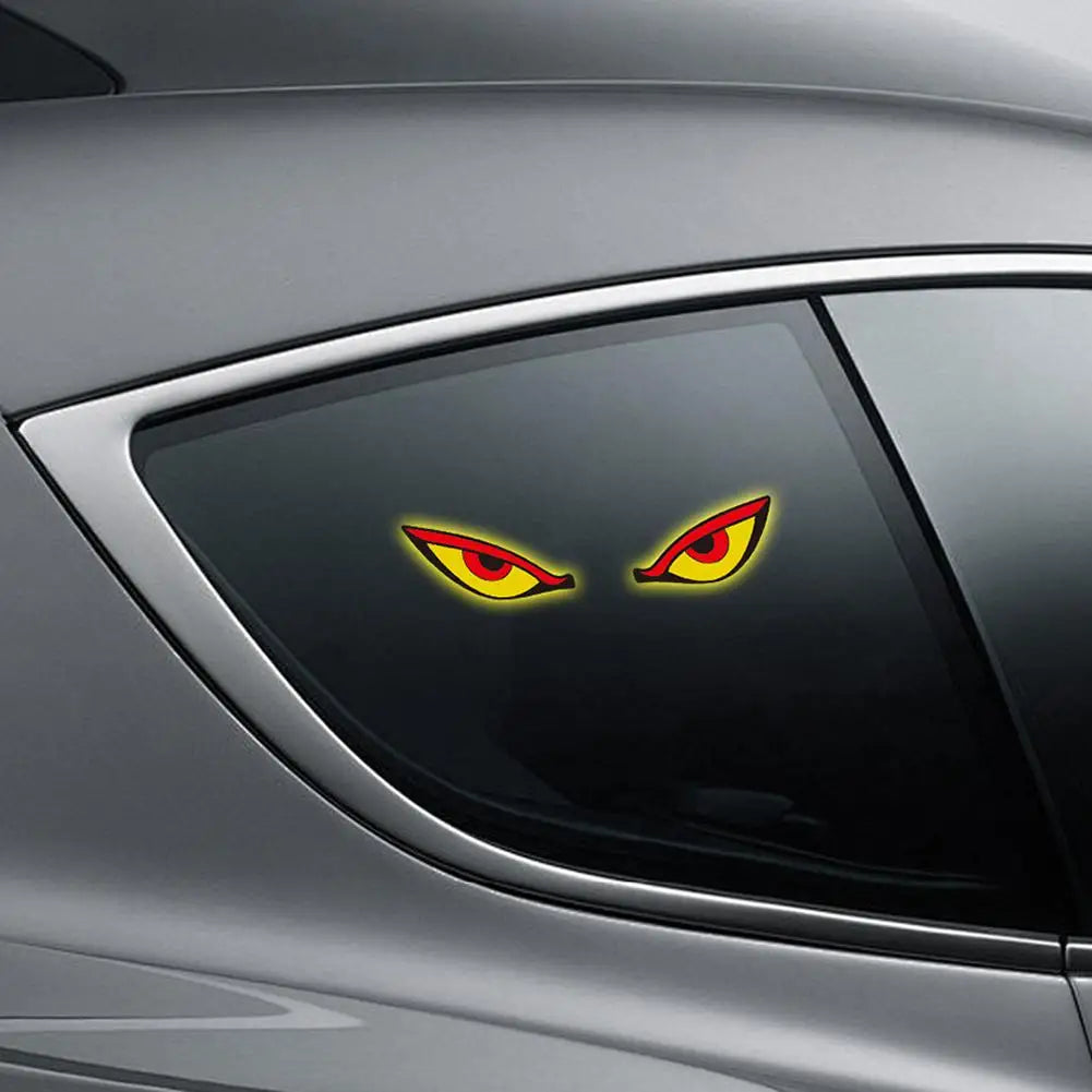 Devil Eyes Light LED Eye Car Display Windshield Atmosphere Lamp Solar Qme