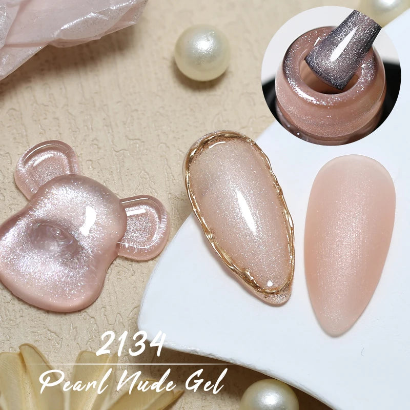 Arte Clavo Pearl Shell Gel Nail Polish Glitter Auroras Soak Off UV
