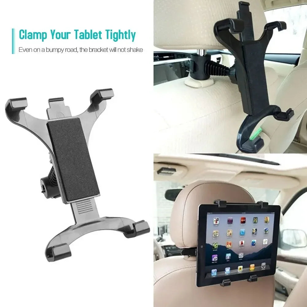 Car Headrest Holder Stand for Ipad 2/3/4 Air Pro Mini 7-12' Universal 360 Rotation Bracket Back Seat Car Mount Handrest Dropship Qme