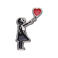 Classic Banksy Art Design Collection Brooch Enamel Pin Flower Thrower Boy Red Balloon Girl Badge Lapel Backpack Jewelry Gift Qme style 1