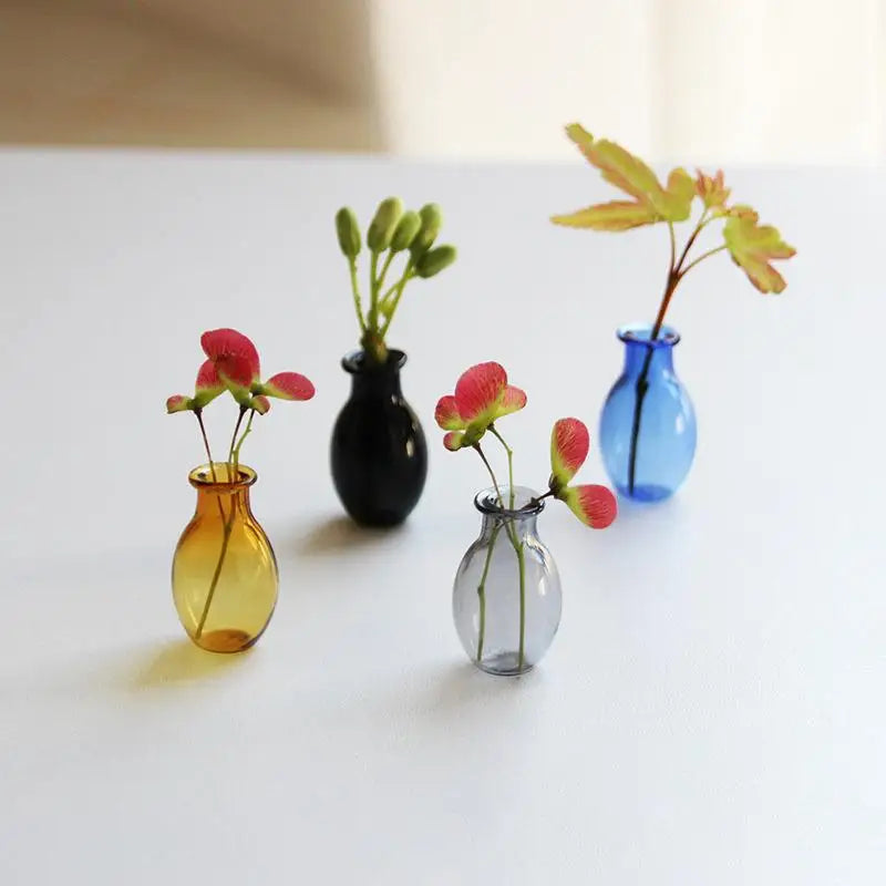 Fridge Magnets Place Flower Arrangements Decoration Mini Glass Vase Qme