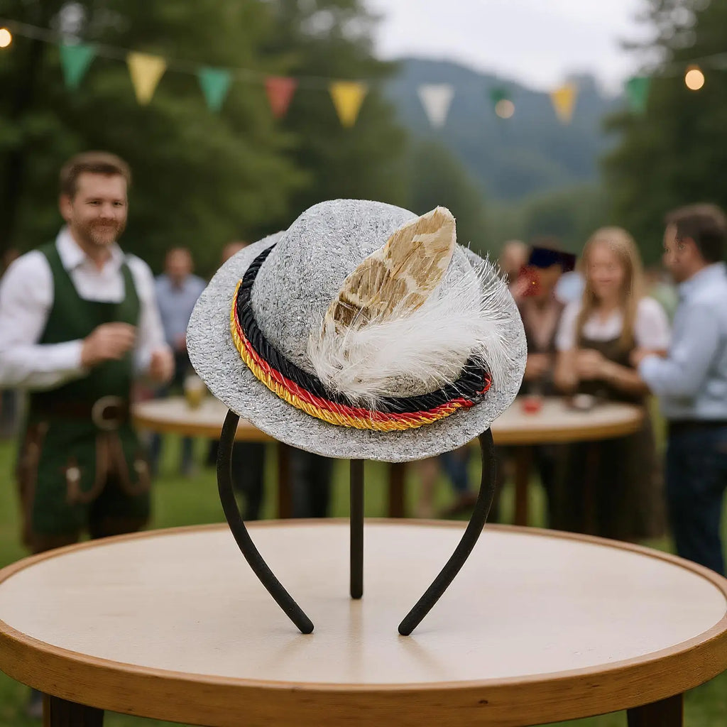 Oktoberfest Headband Beer Festival Head Felt Retro Decoration Qme