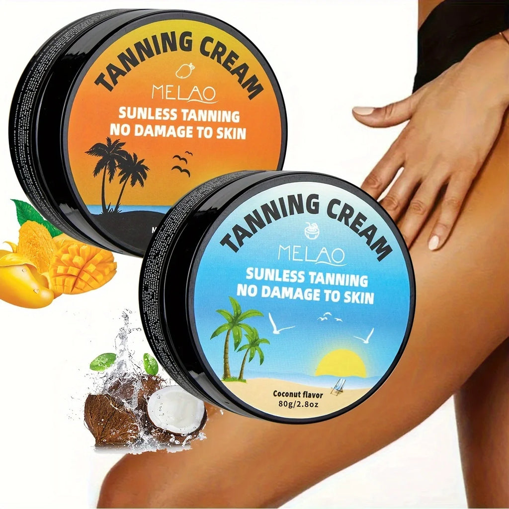 MELAO Sunless Self Tanning Cream For Body, Sunless Tanning Lotion For Men & Women Qme