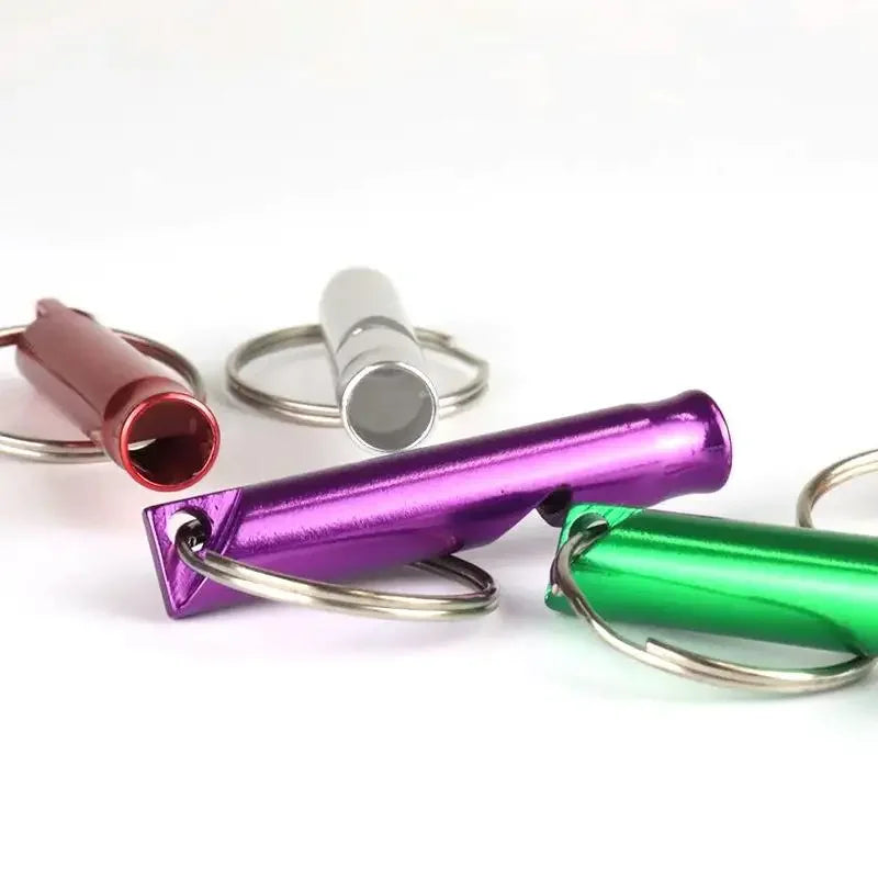 1 Small Multifunctional Aluminum Emergency Survival Whistle Keychain Qme