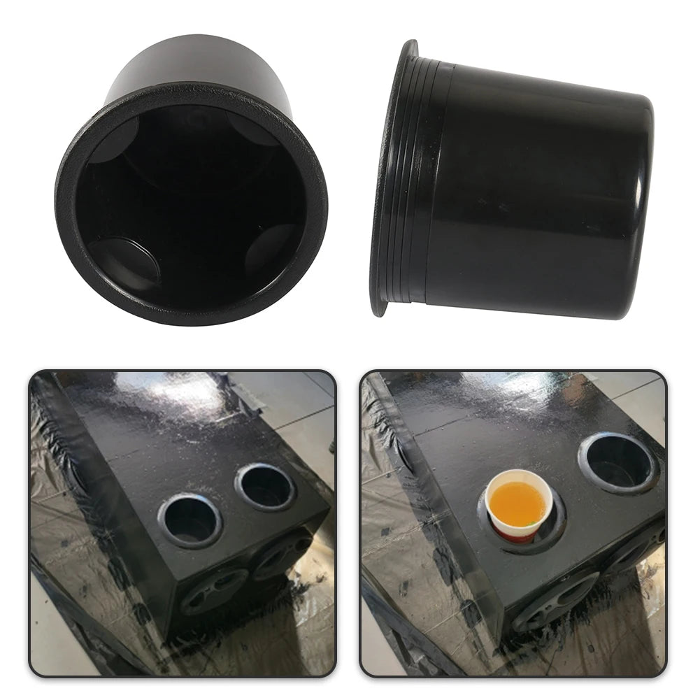 Automobile Bottle Stand Recessed Drop In Boat Drinks Cup Holder RV Camper Recessed Cup Drink Can Bracket for Boat Car Marine RV Qme Default Title