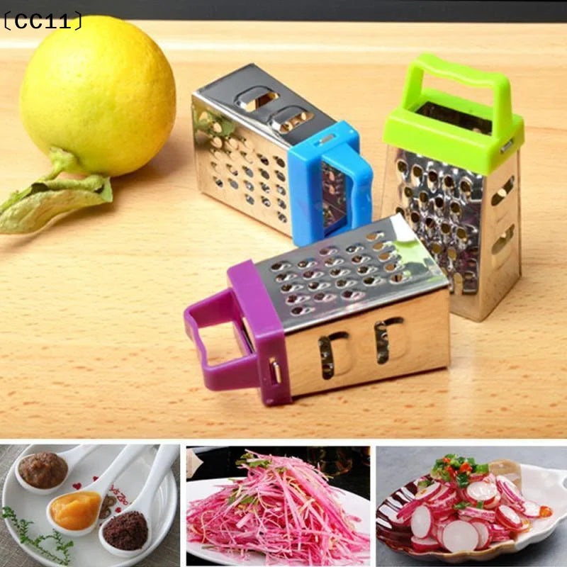 Mini Stainless Steel Four-sided Cucumber Grater Fruit Planer Cheese Qme