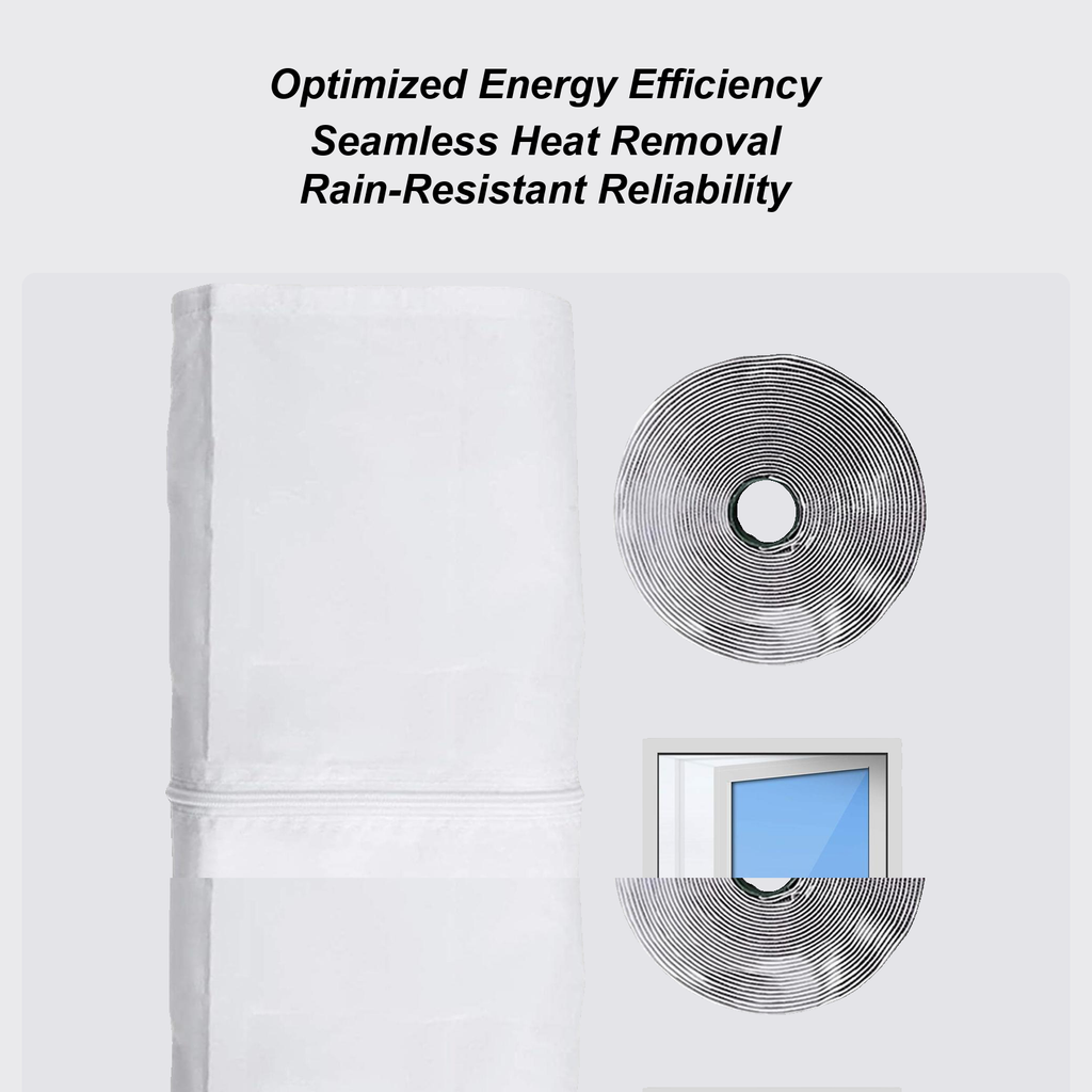 Window Seal Portable Air Conditioner AC Vent Zip Insulation Qme
