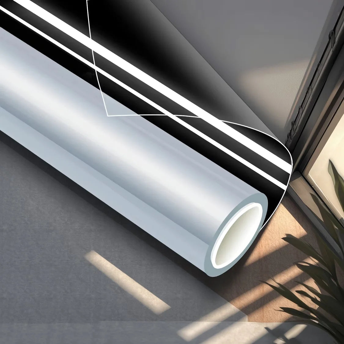 Safety Window Film Shatterproof Glass Film Suitable For Glass Windows Transparent Self-Adhesive Suitable For Home And Office. Qme fangbaomo 50cmX5m