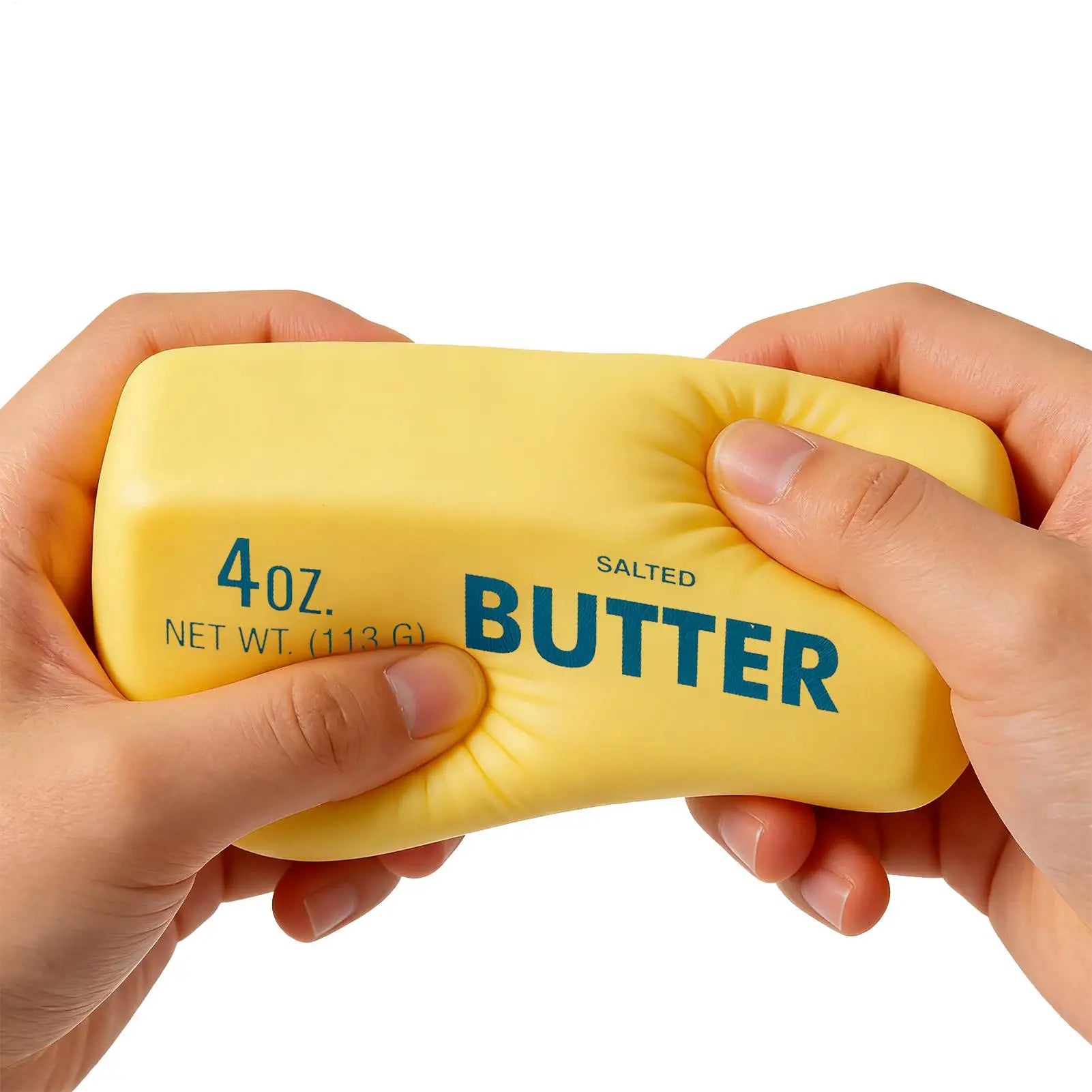 1pc Fidget Squeeze Toy Realistic Butter Stretchy Dough 13x3.8x3.8cm Slow Rebound Soft Stress Squeeze Toy for Kids Adults Student Qme