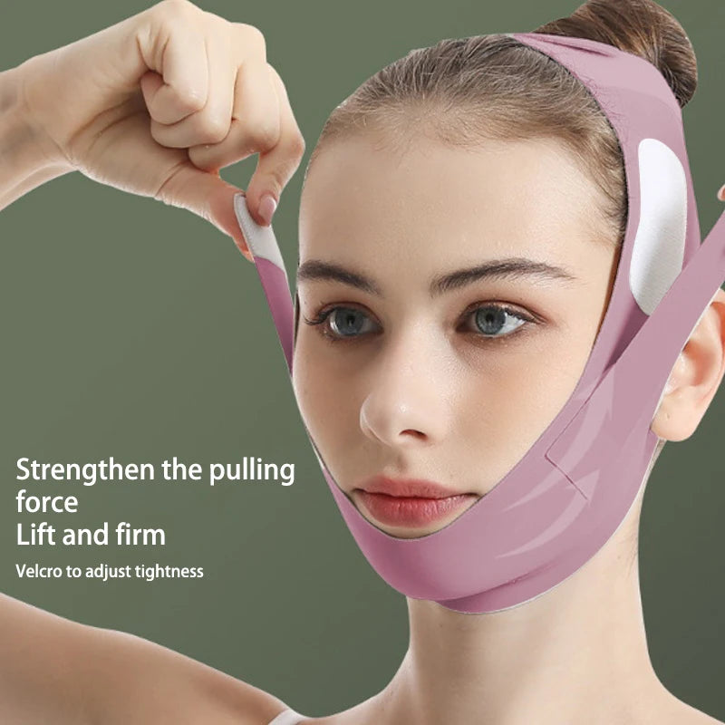 Reusable V-line Face Slimming Bandage Chin Cheek Lifting Belt Facial Qme