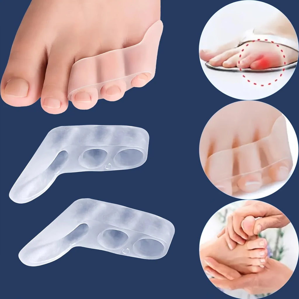 Toe Separators, Universal Fit for Men and Women, Multi-Purpose Foot Care for Various Foot Shapes, Comfortable Toe Straighteners Qme