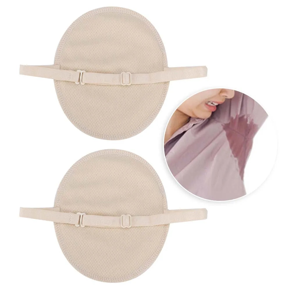 Armpit Sweat Guard Armpit Sweat Guard Bra Reusable Cotton Armpit Sweat Guard Cover Underarm Sweat Absorbent Pads Skin Tone Qme