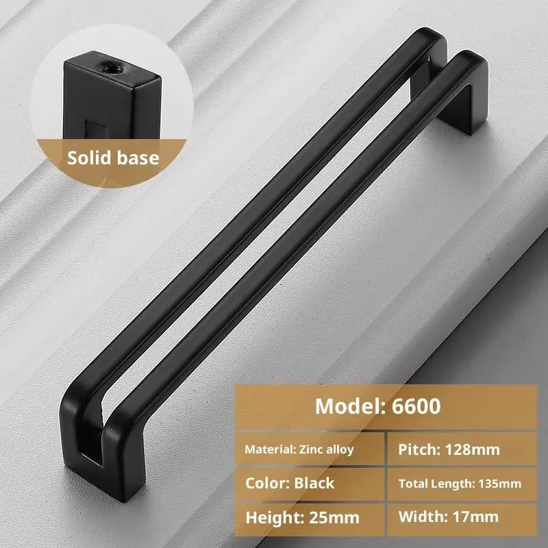 Nordic Furniture Handles Gray Black Brushed Kitchen Cabinet Pulls Handle For Cabinets And Drawers Knobs Kitchen Accesso Hardware Qme A2