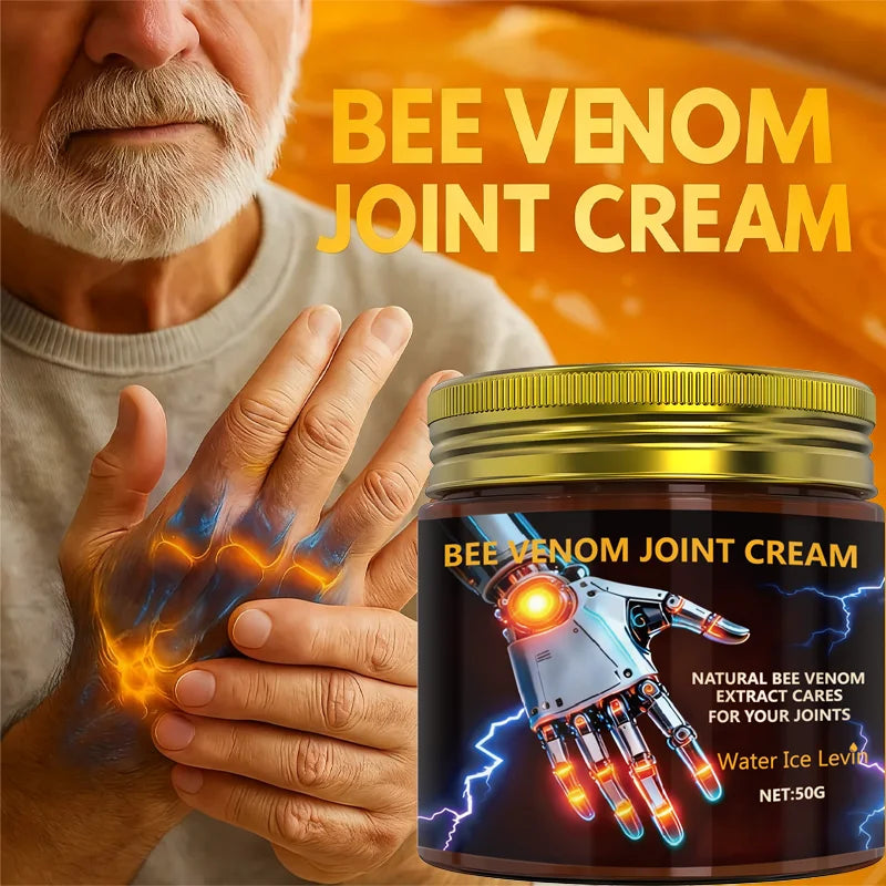 Bee Venom Joint Cream with Natural Extract & Hyaluronic Acid - Deeply Moisturizing Joint Care for All Skin Types Qme
