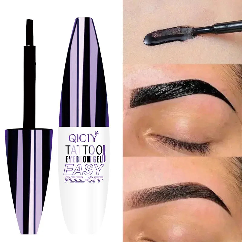Dyeing Eye Brow Tattoo Tint Peel Off Eyebrow Eyeliner Freckles Dye Cream Waterproof Eyebrow Enhancer Gel Make Up Cosmetic Tool Qme