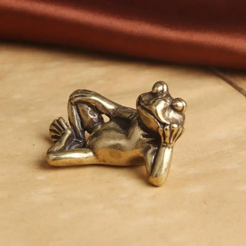 Animal Figurine Toad Desktop Ornaments Home Decoration Crafts Tea Pet Qme