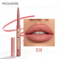 Matte Lip Liner Pencil, Waterproof Sweatproof Long-Lasting, Smooth Pigmented, Twist-Up, for Lip Shaping, Beginner-Friendly Qme 01
