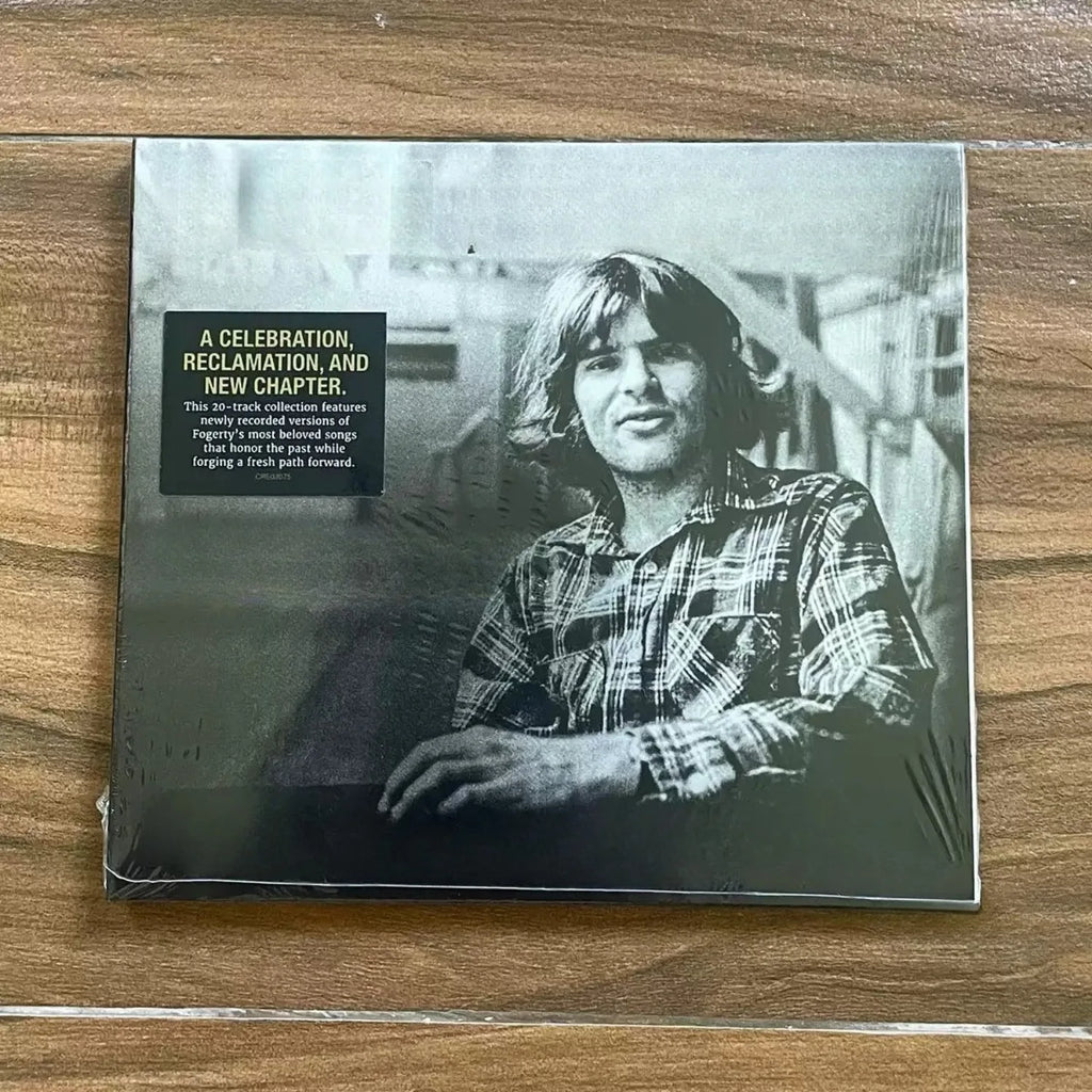 Classic Western Rock Music CD, Vintage Black-and-White Portrait Themed Cover, Legendary Re-Recorded Track Collection Qme 1