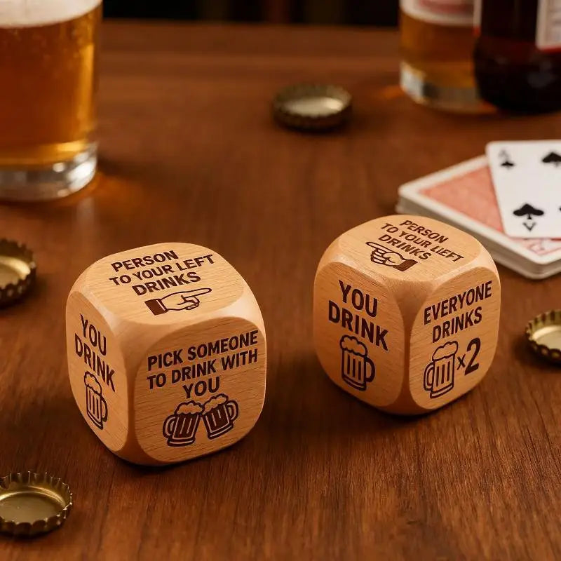 Handmade Wooden Decision Dice Dual Purpose For Quilting Sewing & Book Reading Lover Engraved Choice Cube Funny Desk Decor Gift Qme StyleD