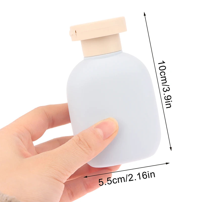 2 Refillable Squeeze Bottles Flip Cap Travel Reusable Plastic Qme
