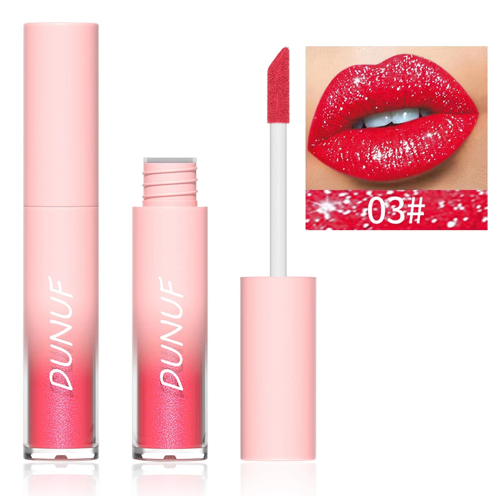 Pearlescent Lipstick Waterproof Long-lasting Lip Gloss Easy Paint Qme 03