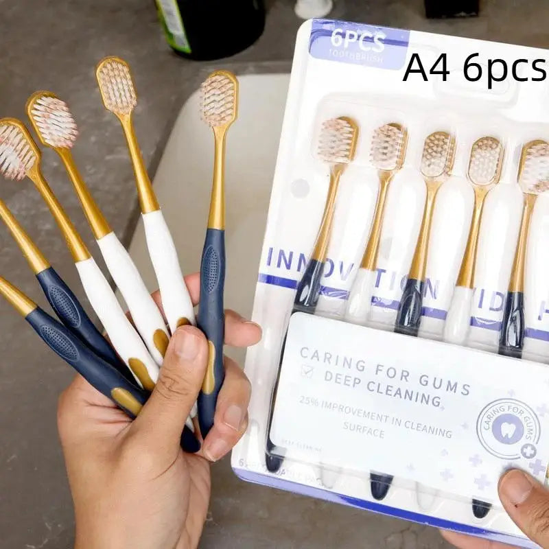 Adult Soft Bristle Toothbrush Effective Oral Cleaning Gum Care 1 Qme A4