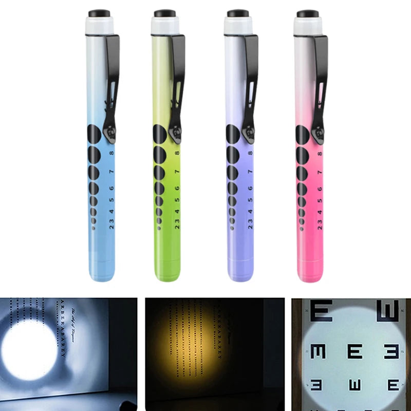 Medical Pen Light Portable Pocket LED Penlight Torch Otoscope Qme