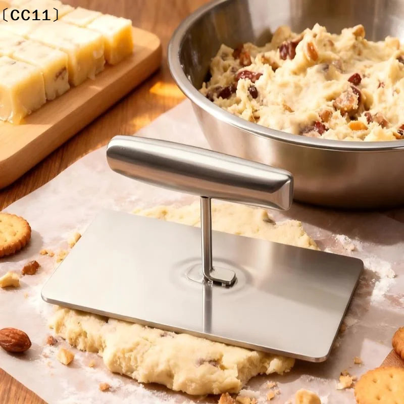 Stainless Steel Grill Press Plate Heavy Duty BBQ Meat Heat Resistant Qme