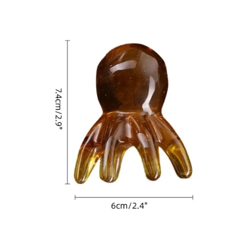 Spa Home Travel Use Ergonomic Octopus Head Resin Gua Sha Massager Qme