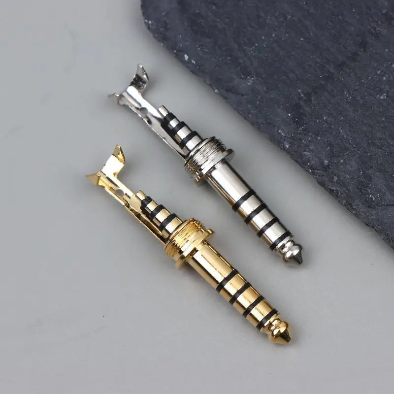 HIFI Copper Rhodium Plated 5Pole Balanced Audio Plug Clip Personal Qme