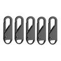 10PCS Universal Zipper Puller Detachable Metal Zipper Head Repair Kits For Zipper Slider DIY Craft Sewing Clothes Accessories Qme Gun color 5PCS