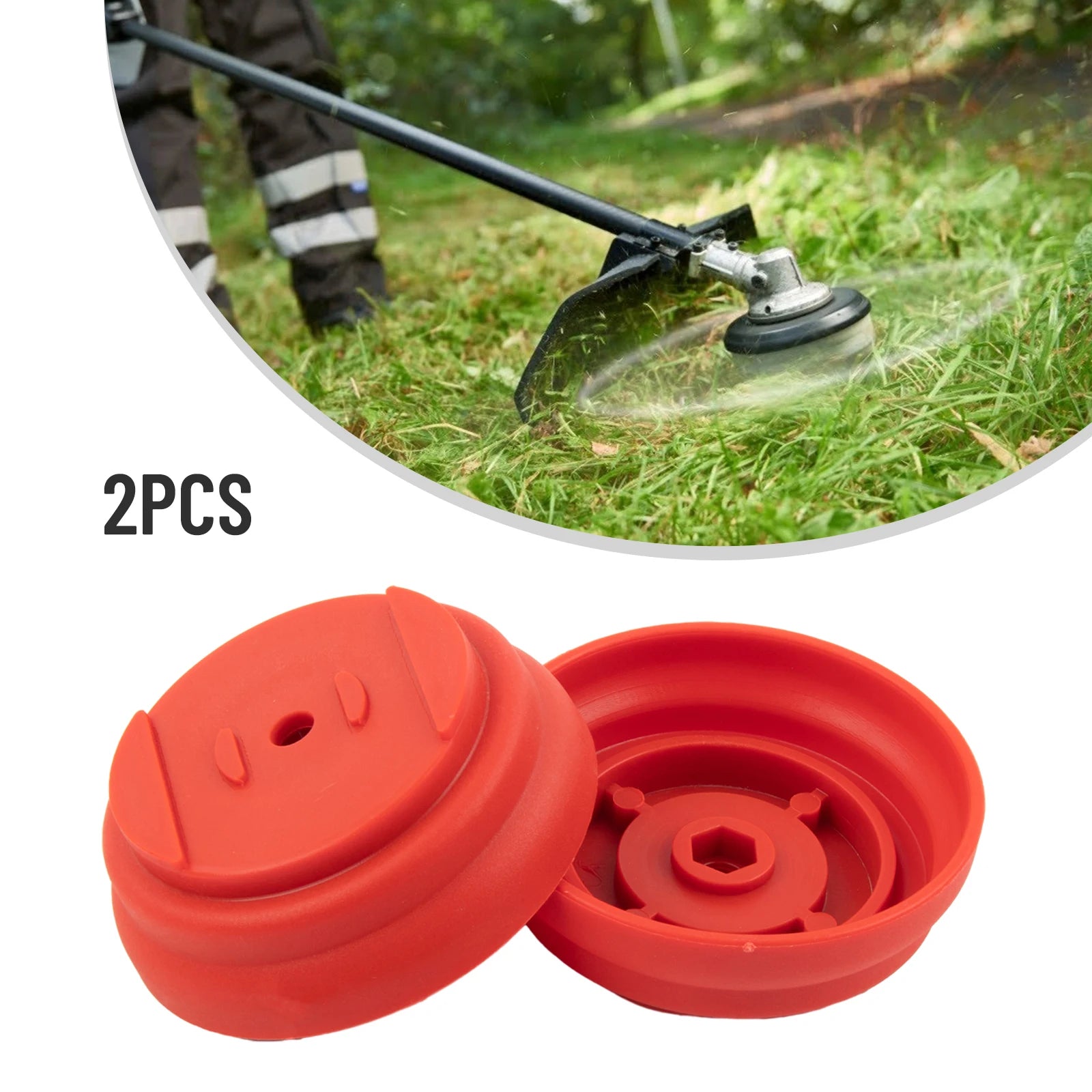 2Pcs Blade Bases Lithium Battery Lawn Mower Replacement Accessories For Electric Cordless Grass Trimmer Strimmer Tool Qme
