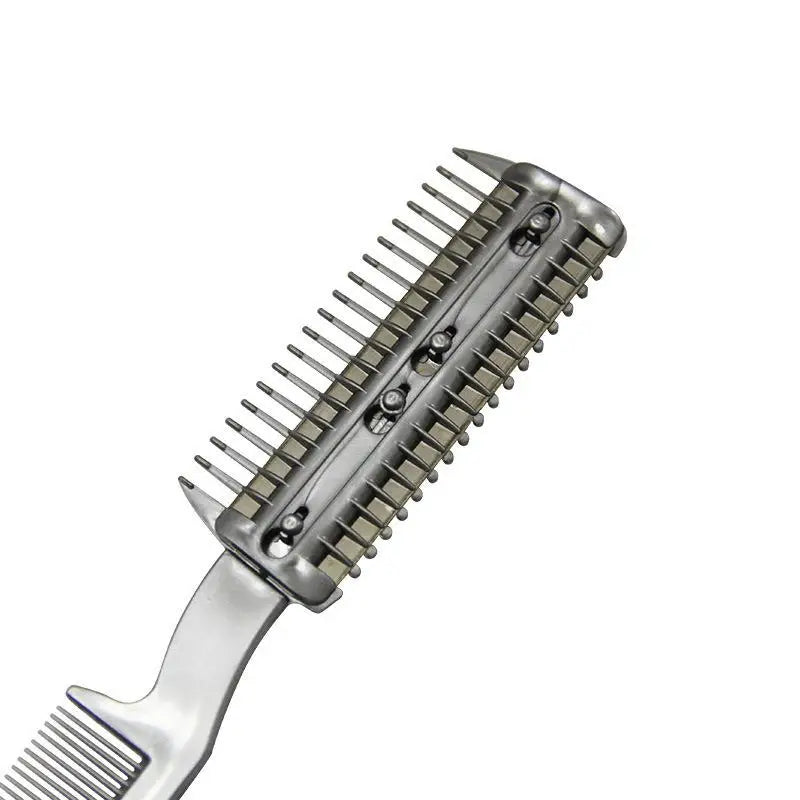 Pet Dog Hair Trimmer Comb Cutting Cut With 2 Blades Grooming Razor Thinning Dog Cat Combs Dog Cat Hair Remover Hair Brush Comb. Qme