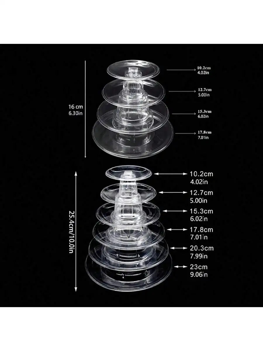 4 6 Layer Macaron Dessert Luxury Pastry Display Rack Paper Cup Cake Qme