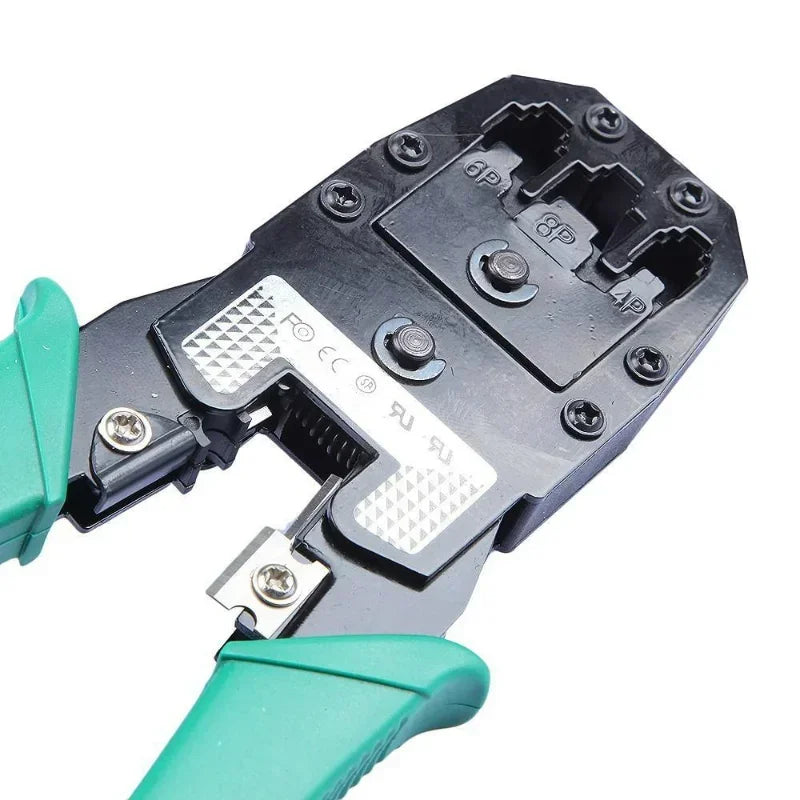 Stripping Crimping Pliers Network Cable Clamp Pliers +Professional Network Cable Tester RJ45 RJ11 RJ12 CAT5 UTP LAN Cable Tester Qme