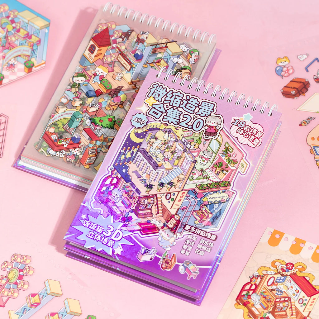 45 Pcs Japanese Y2K Cute Decorative Stickers Book Scrapbooking Phone Case DIY Journal Collage Aesthetic Stationery Stickers Qme