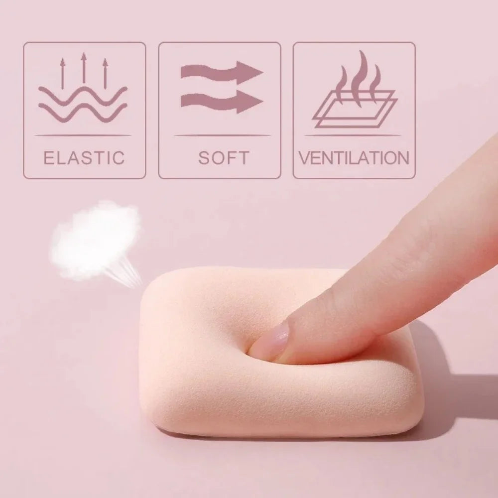 3Pcs Soft Cute Makeup Puff Set Dry Wet Combined Cosmetic Sponge Cushion Puff Foundation Cream Blender Makeup Tools Accessories Qme