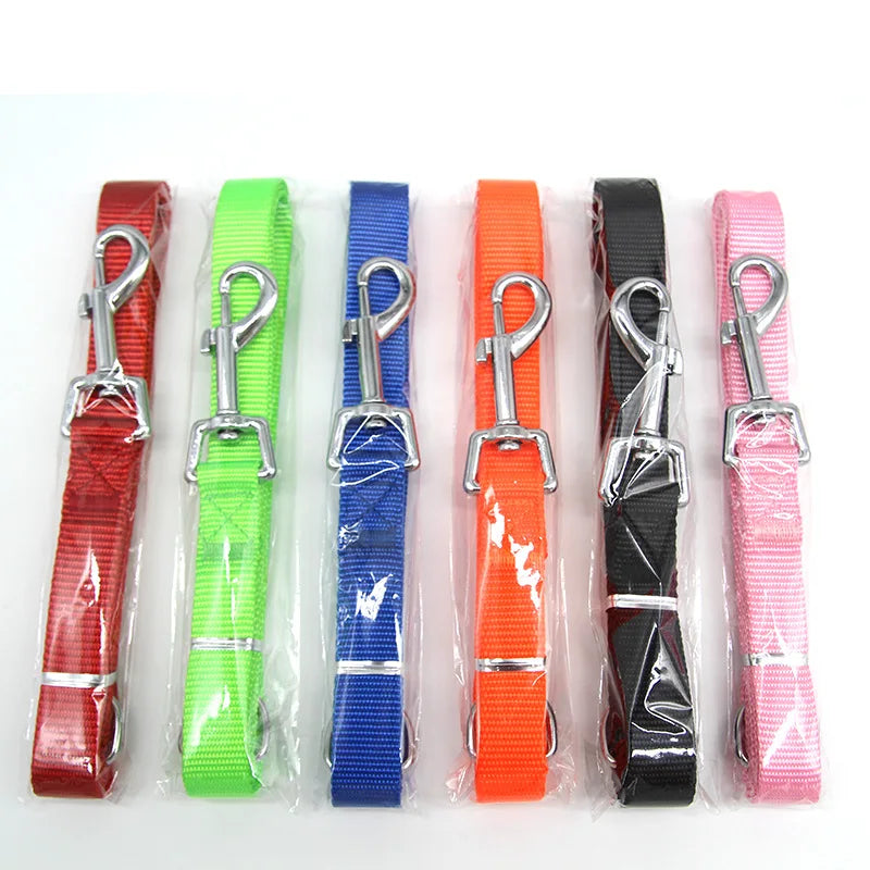 A Nylon Long Dog Training Leash 120CM Traction Rope Lanyard Versatile Pet Walking Lead for Small to Large Dogs Qme