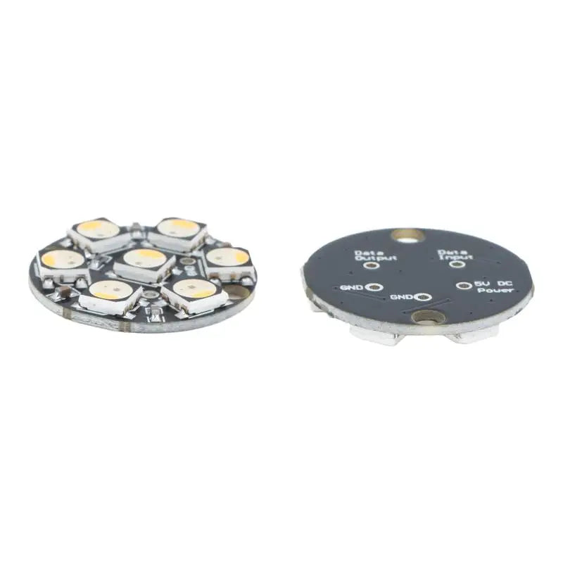 WS2812 7Bit Round LED Circuit Board Programmable Brightness Module Qme