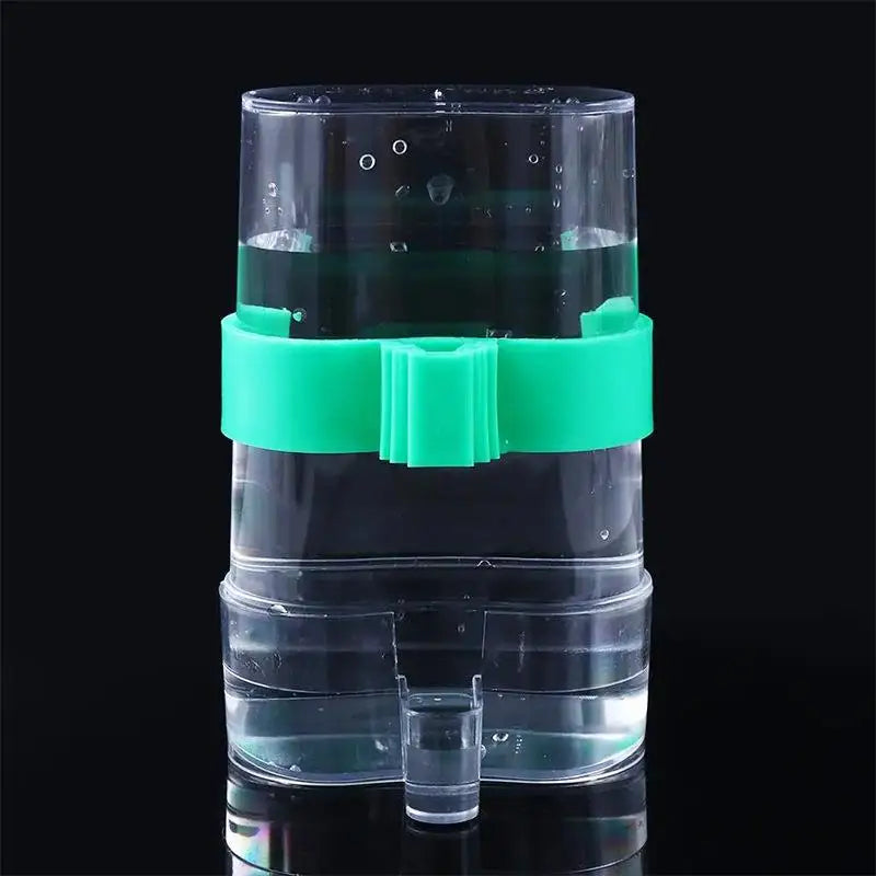 Automatic Bird Water Dispenser Drinking Feeder Transparent Cage Qme