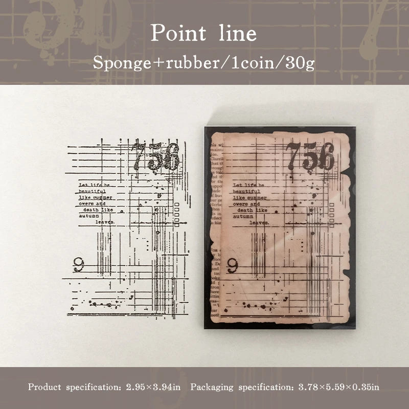 6 styles Vintage sponge Rubber Stamps Sets Diy Rubber Stamp For Card Making Scrapbooking supplies Qme C