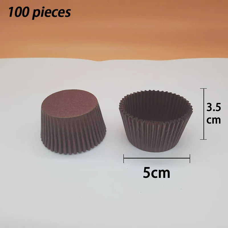 High-temperature Resistant Baking Chocolate Paper Cups Bread Cake 100 Qme A5