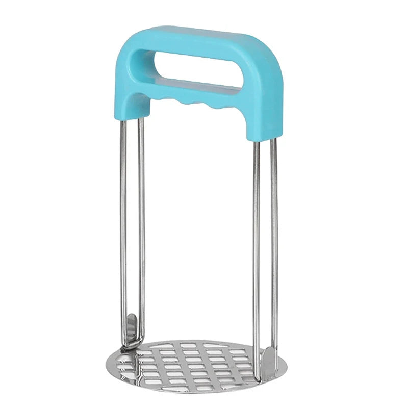 Manual Potato Masher Pressed Smasher Portable Kitchen Tool Babies Qme Blue