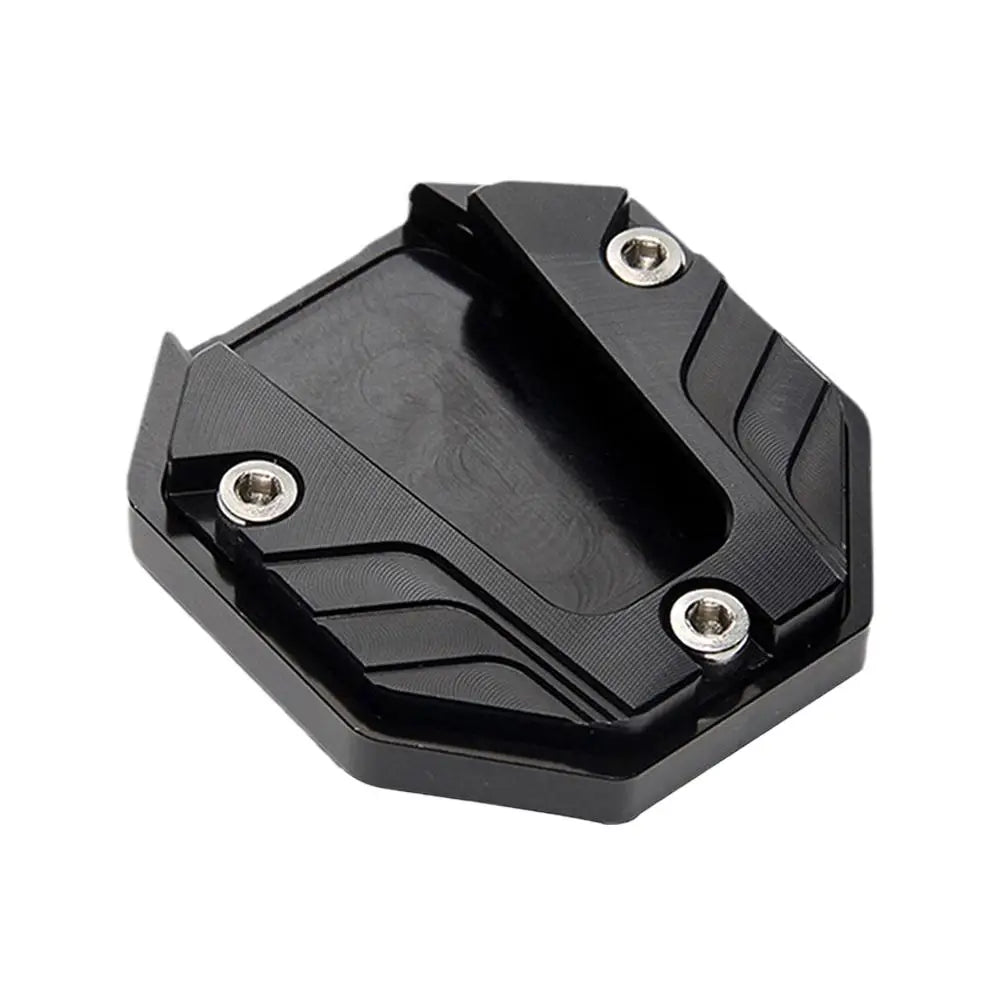 Aluminum Alloy Motorcycle Bike Kickstand Extender Foot Side Stand Extension Foot Pad Support Plate Motorbike Accessories Qme A