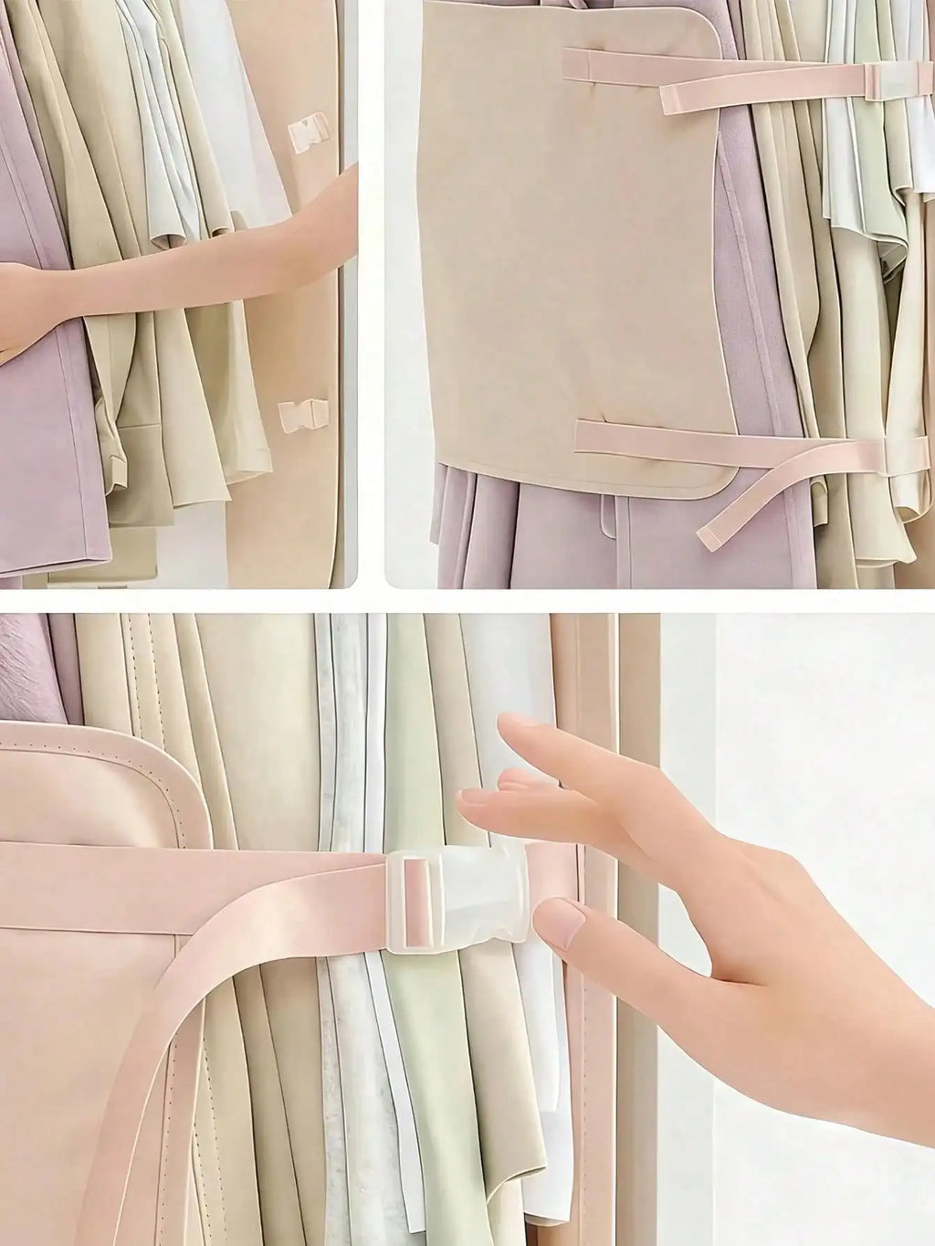 Foldable Compression Storage Bags Reusable Garment Dust Covers Large Qme