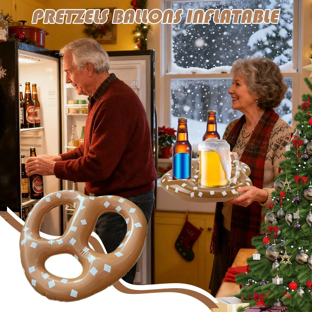 Oktoberfest Decorations 5 Pieces Pretzel Party Supplies 15 Inch Inflatable Party Balloons For Birthday Event Festival Christmas Qme