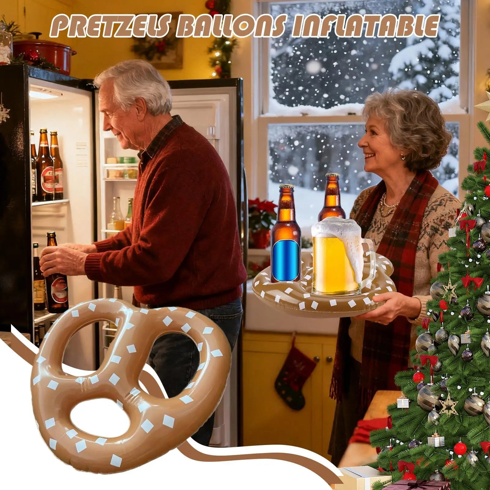 Oktoberfest Decorations 5 Pieces Pretzel Party Supplies 15 Inch Inflatable Party Balloons For Birthday Event Festival Christmas Qme