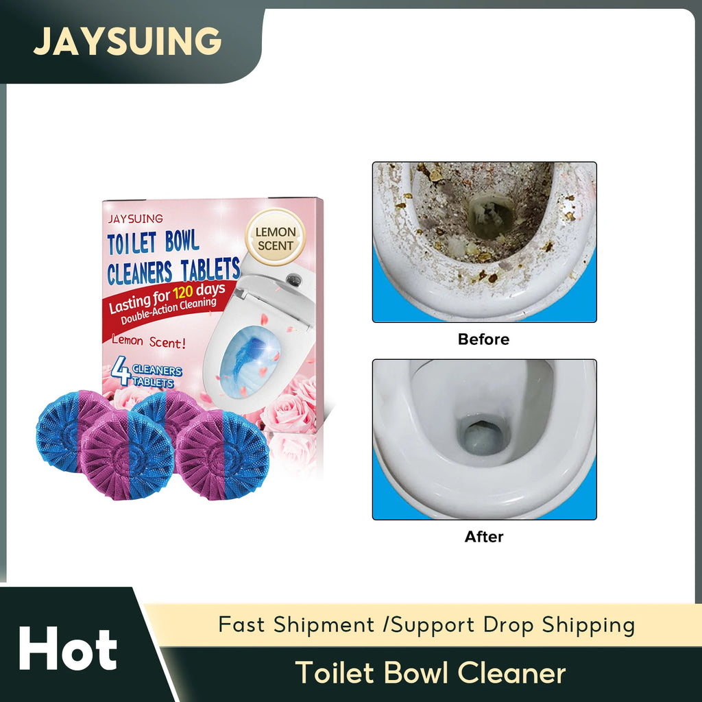 Toilet Bowl Cleaner Effervescent Tablet Deodorizer Urine Stain Remover Automatic Tank Bleach Bathroom Yellow Dirt Toilet Cleaner Qme