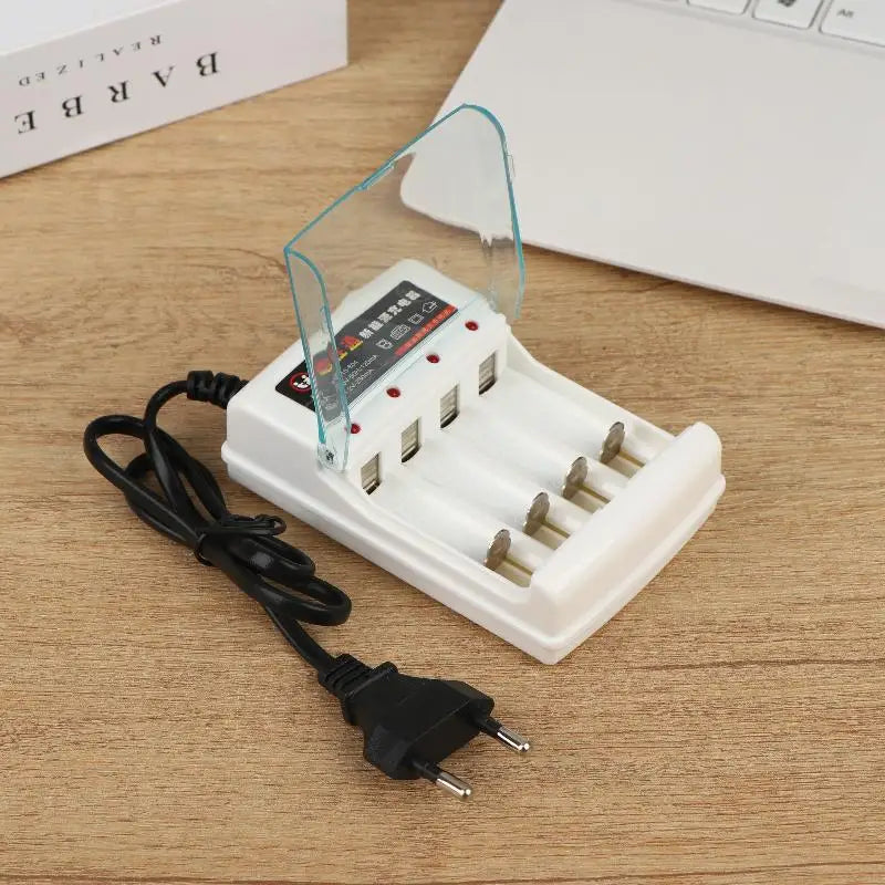 4 Slot AA AAA 1 2V Battery Charger Independent Charging EU US Plug Qme